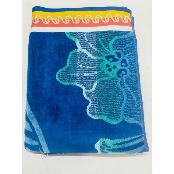 Renee Taylor Jacquard Velour Large Beach Towel 100 X 180 Cms - HISBUS