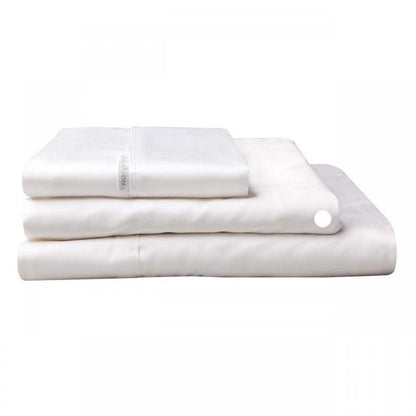 LOGAN & MASON EGYPTIAN COTTON FITTED WHITE [SZ:Single]