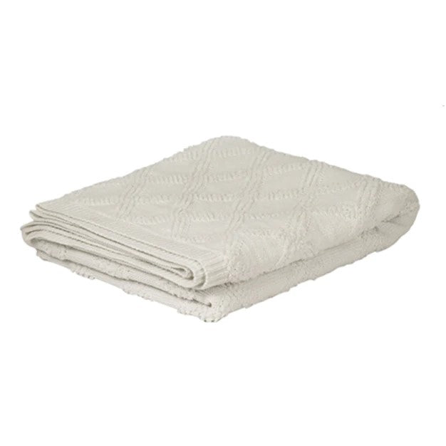 OTWAY WHITE THROW 130X150CM