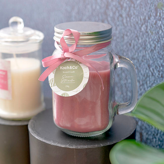 MASON JAR SUMMER WATERMELON CANDLE