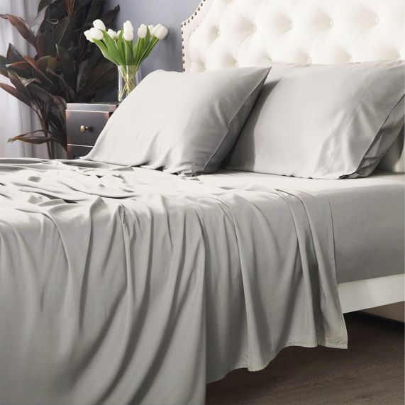 Park Avenue 500 Thread Count Bamboo Cotton Sheet Sets Dove [SZ:Single]