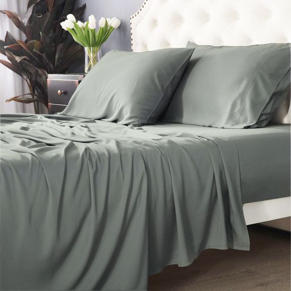 Park Avenue 500 Thread Count Bamboo Cotton Sheet Sets Jade [SZ:Single]