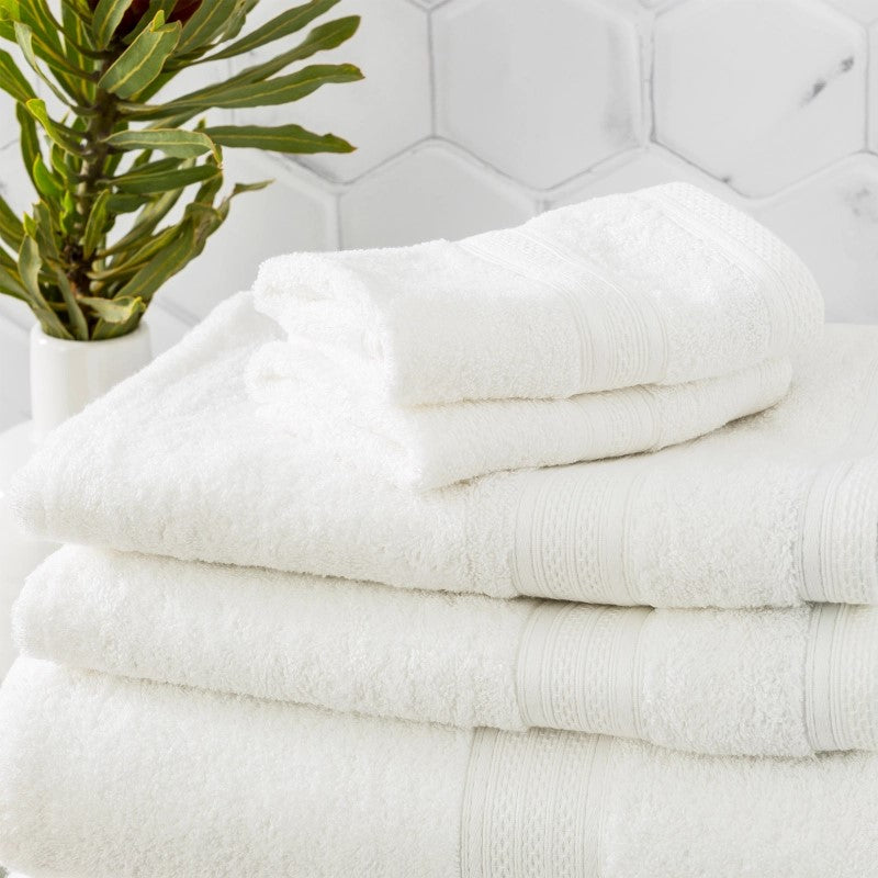 Stella 650 GSM Super Soft Bamboo Cotton Towel Collection White [SZ:Bath Towel]