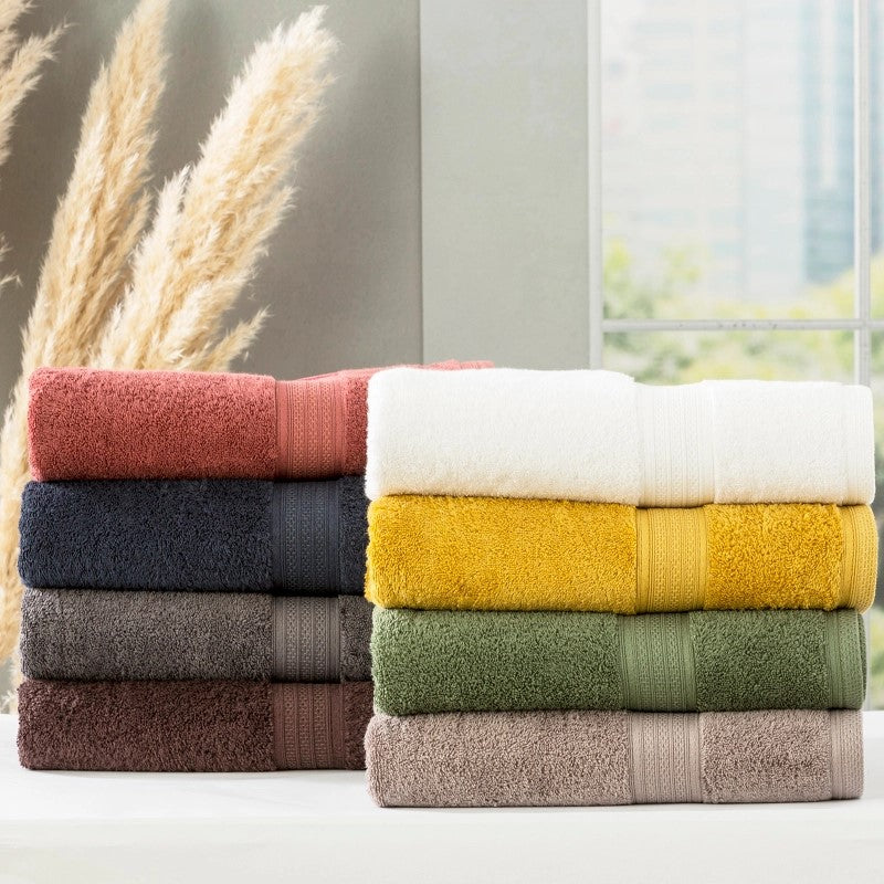 Stella 650 GSM Super Soft Bamboo Cotton Towel Collection White [SZ:Bath Towel]