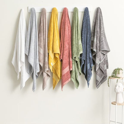 Stella 650 GSM Super Soft Bamboo Cotton Towel Collection White [SZ:Bath Towel]