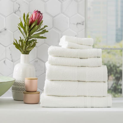 Stella 650 GSM Super Soft Bamboo Cotton Towel Collection White [SZ:Bath Sheet]