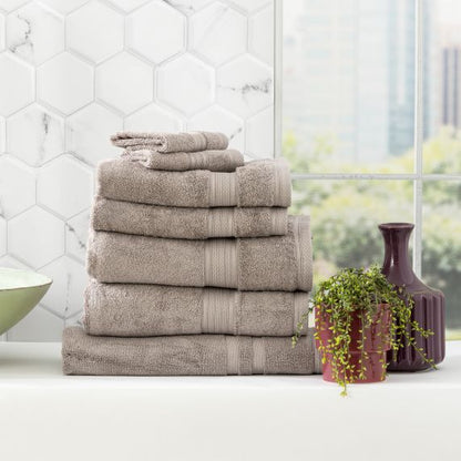 Stella 650 GSM Super Soft Bamboo Cotton Towel Collection Pewter [SZ:Bath Sheet]