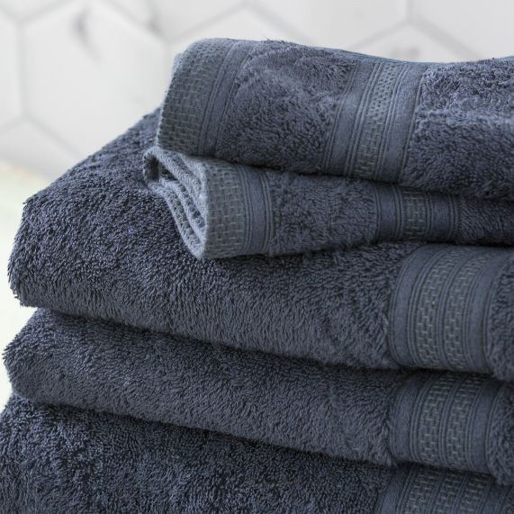 Stella 650 GSM Super Soft Bamboo Cotton Towel Collection Indigo [SZ:Bath Towel]