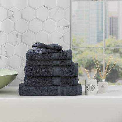 Stella 650 GSM Super Soft Bamboo Cotton Towel Collection Indigo [SZ:Hand Towel]