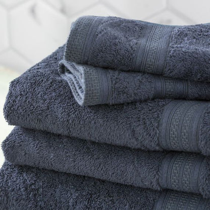 Stella 650 GSM Super Soft Bamboo Cotton Towel Collection Indigo [SZ:Face Towel]