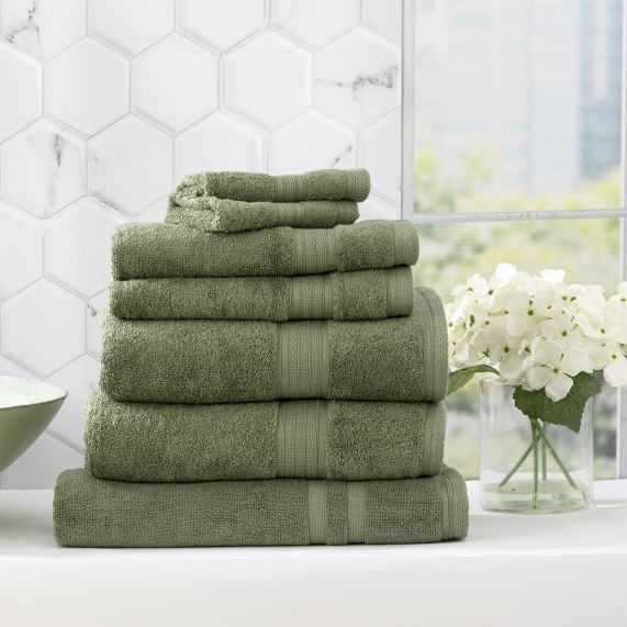 Stella 650 GSM Super Soft Bamboo Cotton Towel Collection Jade [SZ:Bath Towel]