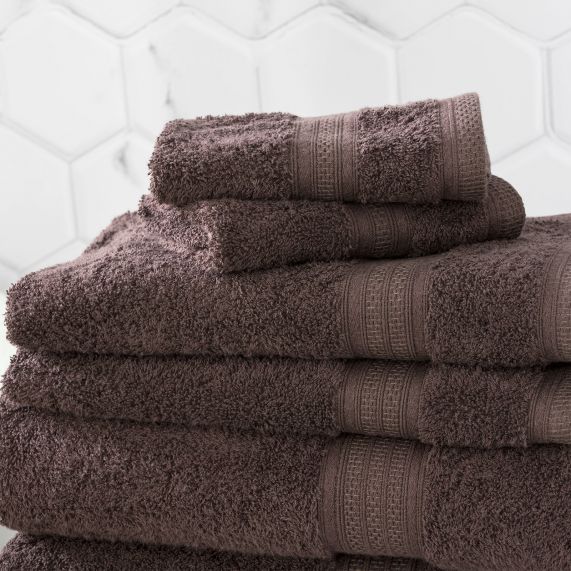 Stella 650 GSM Super Soft Bamboo Cotton Towel Collection Cocoa [SZ:Bath Towel]