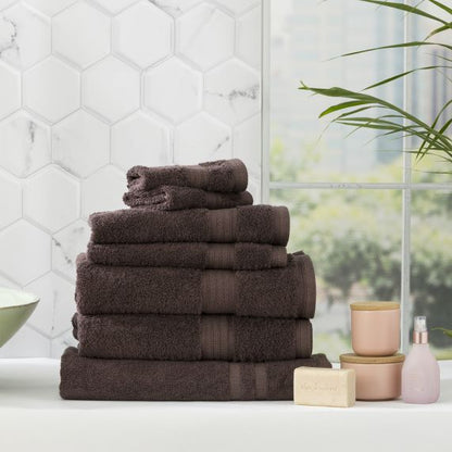 Stella 650 GSM Super Soft Bamboo Cotton Towel Collection Cocoa [SZ:Hand Towel]