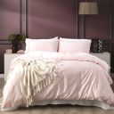 Park Avenue 500 Thread count Natural Bamboo Cotton Quilt Cover set Peach [SZ:Super King]