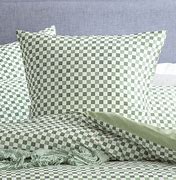 Renee Taylor 300 TC Cotton Reversible Chessboard Sage [SZ:European Pillowcase]