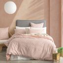 Renee Taylor 300 TC Cotton Reversible Quilt cover sets Chessboard Cedar [SZ:Double]