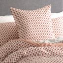 Renee Taylor 300 TC Cotton Reversible Quilt cover sets Chessboard Cedar [SZ:Double]