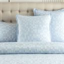 RENEE TAYLOR JERVIS CHECKS JACQUARD FRENCH BLUE [SZ:European Pillowcase]