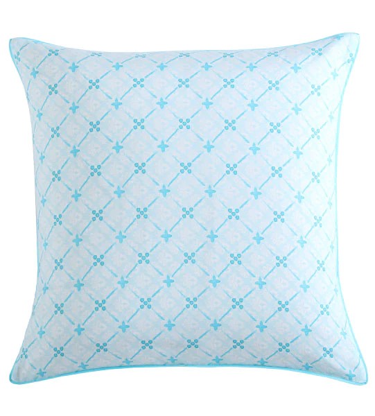 LOGAN & MASON PARAKEETA AQUA QUILT COVER [SZ:European Pillowcase]